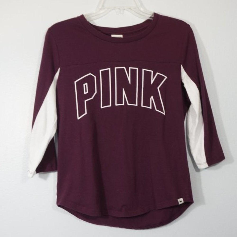 PINK Victoria's Secret Three Quarter Sleeve Top Size Small